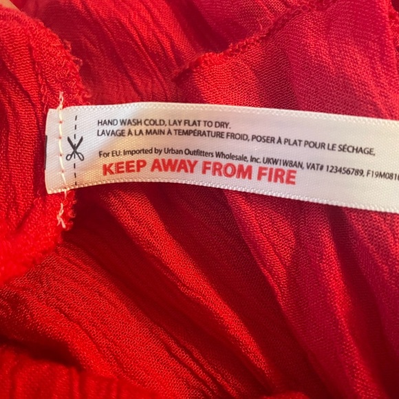 Free People FP One Adella Red Maxi Dress Size XS - Picture 8 of 9